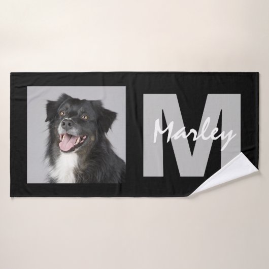 Personalisiertes -Memorial-Foto Badehandtuch (Badehandtuch)