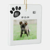 Personalisiertes -Memorial-Foto Keramikornament (Rechts)