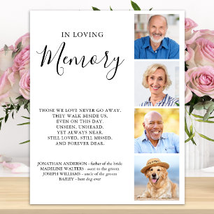 Personalisiertes Memorial für Hochzeitsszenarien Poster