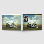 Personalisiertes Memorial für Motorräder Gästebuch (Voll)