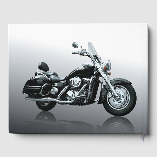 Personalisiertes Memorial für Motorräder Gästebuch (Rückseite)