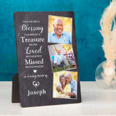 Personalisiertes Memorial Gedicht Beileid 3 Foto Fotoplatte