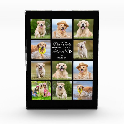 Personalisiertes Memorial Geschenk Pet Loss Keepak Fotoblock (Vorderseite)