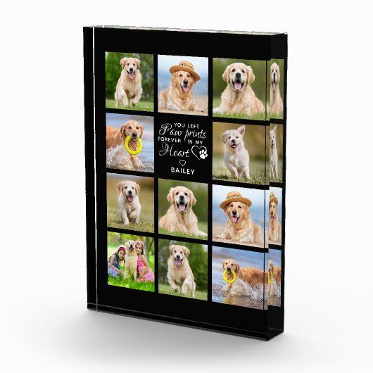 Personalisiertes Memorial Geschenk Pet Loss Keepak Fotoblock (Rechts)