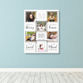 Personalisiertes Memorial Keepake Einzigartiges Fo Leinwanddruck (Insitu (Holzboden))