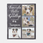 Personalisiertes Memorial Keepake Foto Collage Fleecedecke (Vorderseite)