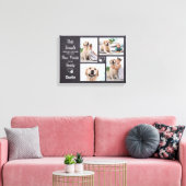 Personalisiertes Memorial Keepake Foto Collage Leinwanddruck (Insitu (Wohnzimmer))