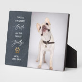 Personalisiertes Memorial Pet Loss Foto Collage Fotoplatte (Seite)