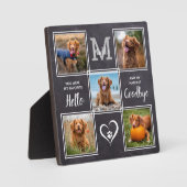 Personalisiertes Memorial Pet Loss Foto Collage Fotoplatte (Vorderseite)