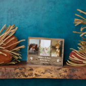 Personalisiertes Memorial Pet Loss Foto Collage Fotoplatte (Seite)