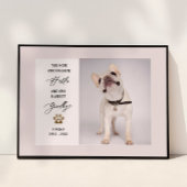 Personalisiertes Memorial Pet Loss Foto Collage Poster