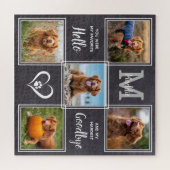 Personalisiertes Memorial Pet Loss Foto Collage Puzzle (Horizontal)