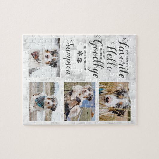 Personalisiertes Memorial Puzzle (Horizontal)