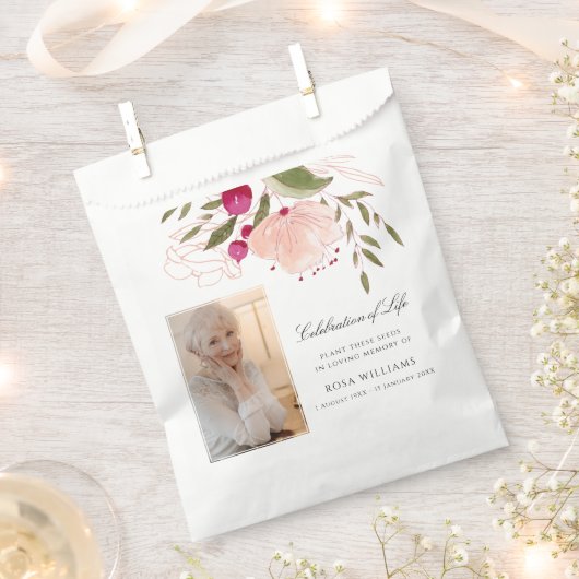 Personalisiertes Memorial Seed Packet für Beerdigu Geschenktütchen (Ausgeschnitten)