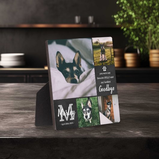 Personalisiertes Memorial Tribute Foto Collage Fotoplatte