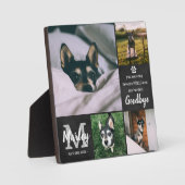 Personalisiertes Memorial Tribute Foto Collage Fotoplatte (Vorderseite)