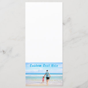 Personalisiertes Menü im Foto mit benutzerdefinier Menükarte