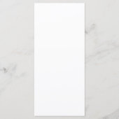 Personalisiertes Menü im Foto mit benutzerdefinier Menükarte (Vorderseite)