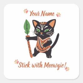 Personalisiertes Meowgic Cat Sticker Geschenk!