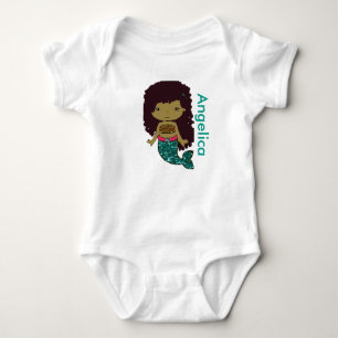 Personalisiertes Mermaid Baby One Piece Tshirt
