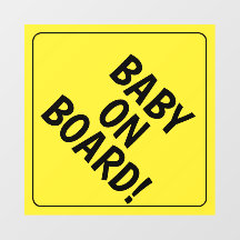 Personalisiertes Message Baby an Bord Auto Decal