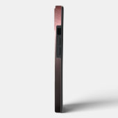 Personalisiertes Metall Titan Bronze Radial Textur Case-Mate iPhone Hülle (Rückseite / Links)