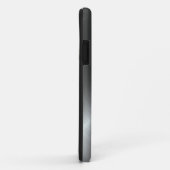 Personalisiertes Metall Titan Silber Radial Textur Case-Mate iPhone Hülle (Hinten/Rechts)