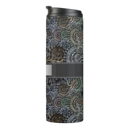 Personalisiertes Metallgetriebe Thermosbecher (Nach rechts gedreht)