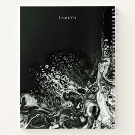 Personalisiertes Metallic Cover Minimalistisch Ske Notizblock