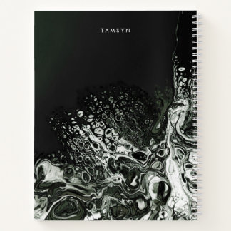 Personalisiertes Metallic Cover Minimalistisch Ske Notizblock