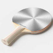 Personalisiertes metallisches glänzendes silberfar tischtennis schläger (Vorderseite)