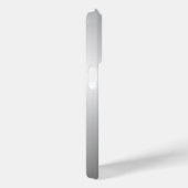 Personalisiertes Metallisches Silver Monogramm Case-Mate iPhone Hülle (Rückseite / Rechts)