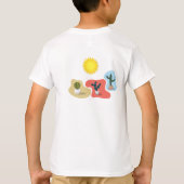 Personalisiertes mexikanisches Emoji in Sombrero m T-Shirt (Rückseite)