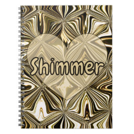 Personalisiertes Midnight Gold Marmor Geometrische Notizblock