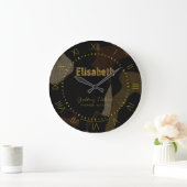 Personalisiertes Militär tarnt Schriftart Große Wanduhr (Zuhause)