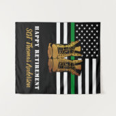 Personalisiertes militärisches Ruhestand in dünner Wandteppich (Vorderseite (Horizontal))