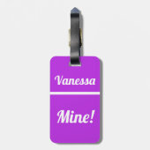 Personalisiertes Mine | Funny Luggage Tag Gepäckanhänger (Rückseite vertikal)