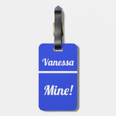 Personalisiertes Mine | Funny Luggage Tag Gepäckanhänger (Rückseite vertikal)