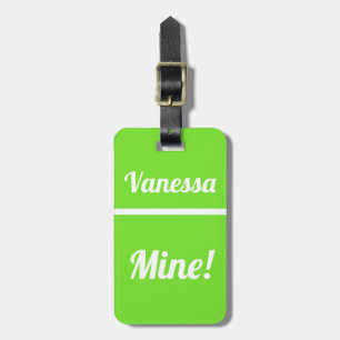 Personalisiertes Mine   Funny Luggage Tag Gepäckanhänger