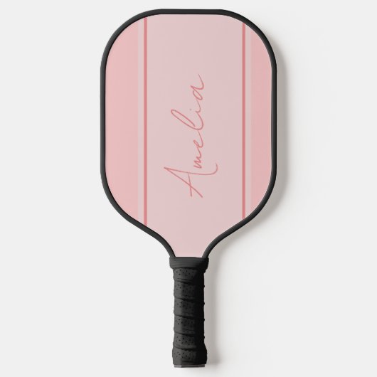 Personalisiertes Minimal-Rosa Pickleball Schläger (Vorderseite)