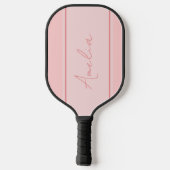 Personalisiertes Minimal-Rosa Pickleball Schläger (Rückseite)