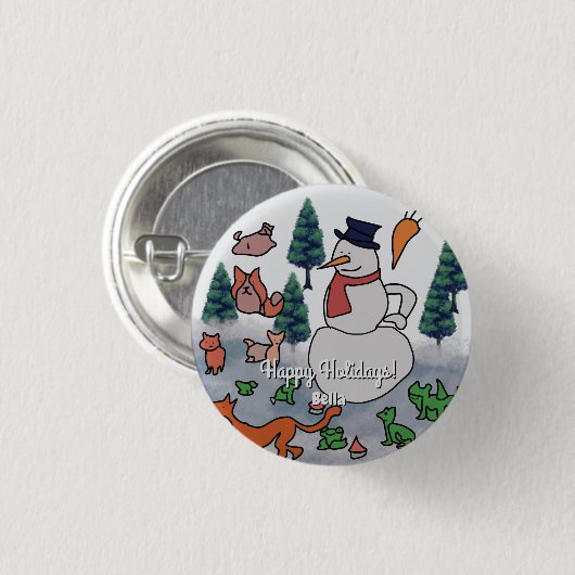 Personalisiertes Minimalistisches Abenteuer der Sc Button (Vorne & Hinten)