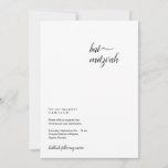 Personalisiertes Minimalistisches Bat Mitzvah Einl Ankündigung<br><div class="desc">Ein modernes und minimalistisches Design für Ihre Bat Mitzvah Einladungen. Darüber hinaus gibt es viel Raum für weitere Informationen, damit Sie dieses Layout auf Wunsch als All-in-One-Einladung nutzen können und Details für jede zusätzliche Feier enthalten können. Die Koordination von Einsteckkarten und anderen Artikeln ist in der 'Minimalistisch' Kollektion in meinem...</div>