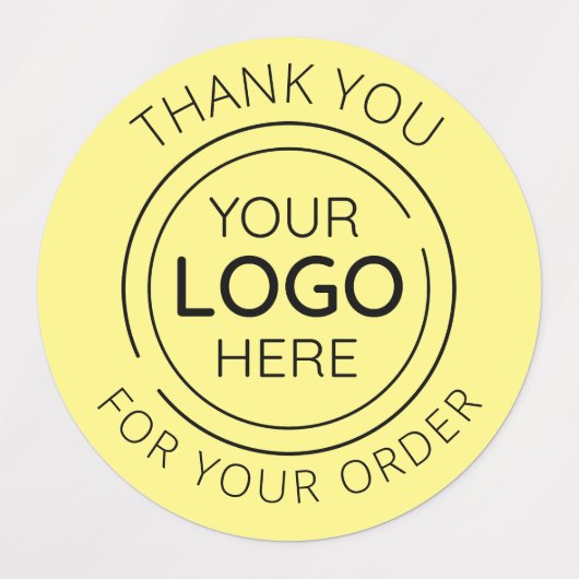Personalisiertes Minimalistisches Dankeschön Logo Etiketten (Design 1)