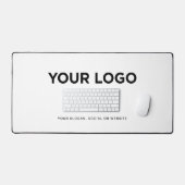 Personalisiertes Minimalistisches Einfaches Logo u Schreibtischunterlage (Tastatur & Maus)