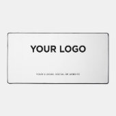 Personalisiertes Minimalistisches Einfaches Logo u Schreibtischunterlage (Vorderseite)