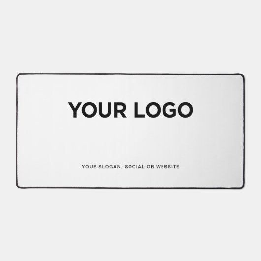 Personalisiertes Minimalistisches Einfaches Logo u Schreibtischunterlage (Vorderseite)