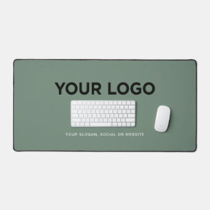 Personalisiertes minimalistisches einfaches Logo u Schreibtischunterlage