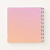 Personalisiertes Minimalistisches Geschenkbuch Notizblock (Rückseite)