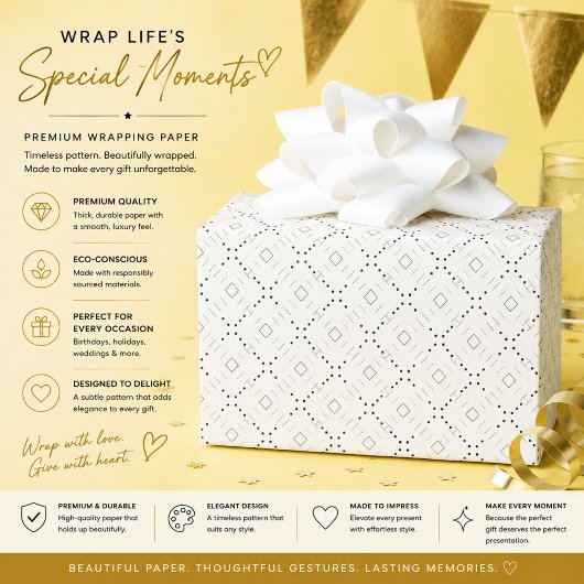 Personalisiertes minimalistisches Geschenkverpacku Geschenkpapier